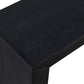 72" Charcoal Solid Wood Distressed Frame Console Table
