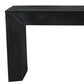 72" Charcoal Solid Wood Distressed Frame Console Table