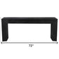 72" Charcoal Solid Wood Distressed Frame Console Table